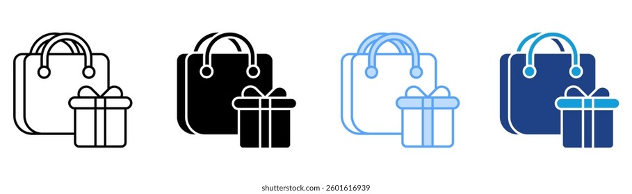 Commerce And Shopping Icon Set Multiple Style Collection