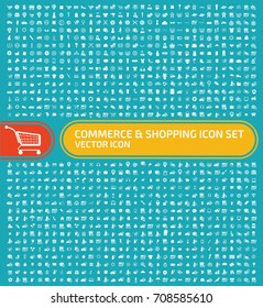 Commerce and shopping icon set,vector
