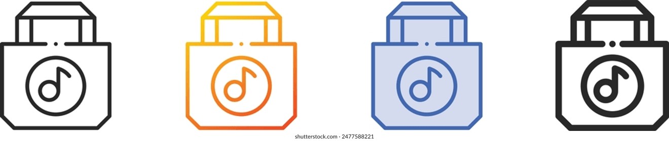 commerce and shopping icon.Thin Linear, Gradient, Blue Stroke and bold Style Design Isolated On White Background