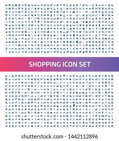 Commerce and shopping vector icon set design