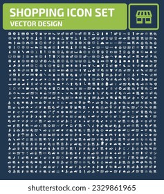 Vektorsymbol-Set für Handel und Einkauf