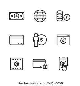 Commerce thin line icon. Icons for web and ui