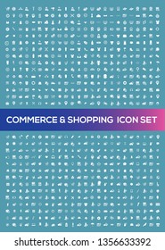 Commerce vector icon set