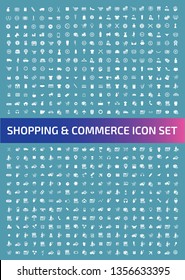 Commerce vector icon set