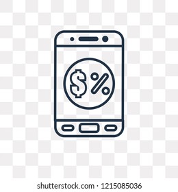 Commerce vector outline icon isolated on transparent background, high quality linear Commerce transparency concept can be used web and mobile