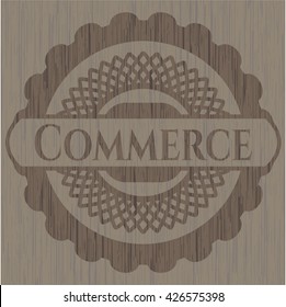 Commerce wooden emblem