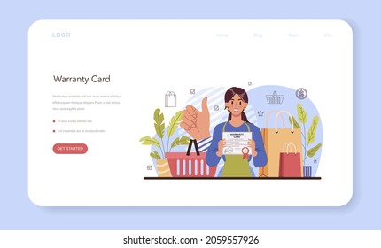 Commercial activities process web banner or landing page. Moderm payment system. Cash payment and contactless payment by card. Entrepreneurship banking service. Flat vector illustration