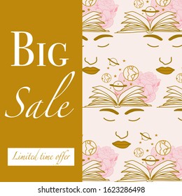 Commercial ad banner with purple celestial ice cream Copy Copy, perfect to use on the web for your sales promotions