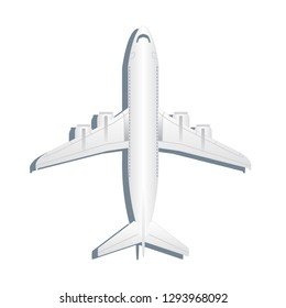 Commercial airliner airplane vector. 