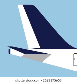 Design Gráfico de Cauda de Avião Comercial, Detalhe de Cauda de Avião
