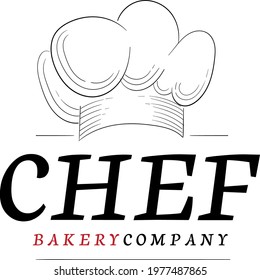 Commercial bakery logo design template 