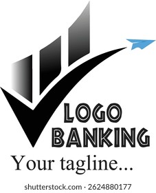 Vetor de design de logotipo para bancos comerciais