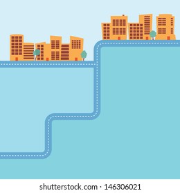 Commercial building background with space for type