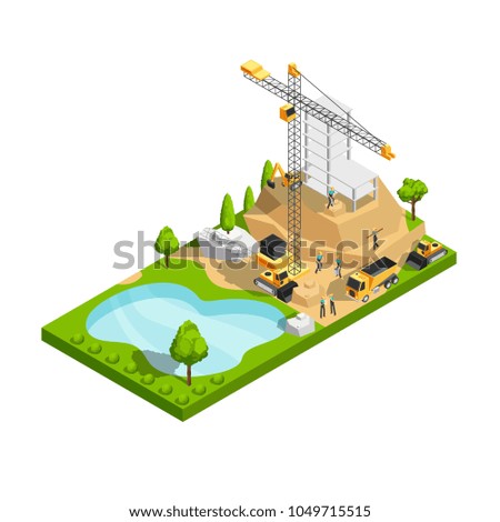 Similar – Image, Stock Photo construction site Style