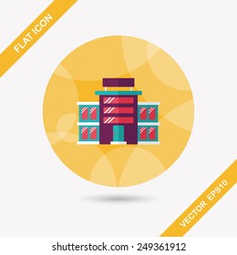 Commercial Building flat icon