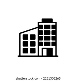 Commercial Building icon in vector. Logotype