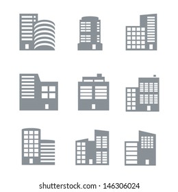 Commercial building icons 