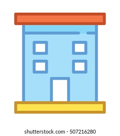 Commercial Building Vector Icon