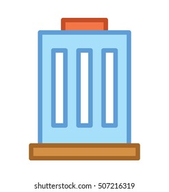 Commercial Building Vector Icon