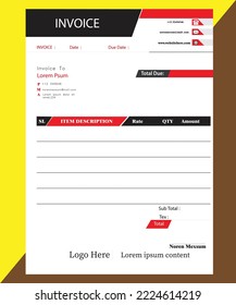Commercial Business Invoice
Color Mode: RGB