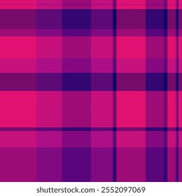 Commercial check vector pattern, rag seamless background texture. Birthday fabric tartan textile plaid in pink and magenta colors palette.