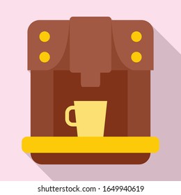 Commercial coffee machine icon. Flat illustration of commercial coffee machine vector icon for web design