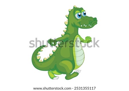 commercial colour crocodile vector style