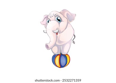 Estilo comercial del Vector del elefante del color