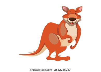 estilo vetor kangaru de cor comercial.