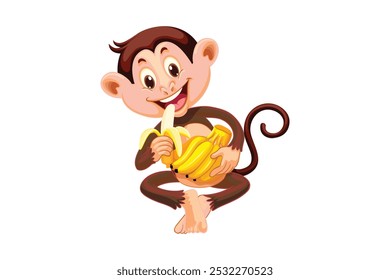 commercial colour monkey vector style