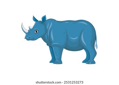 commercial colour rhinoceros vector style