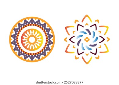 Elementos decorativos comerciales Mandala colección