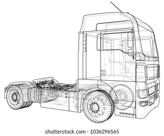 Commercial Delivery Tracing Illustration 3d Eps Stock Vector (Royalty ...