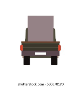 Commercial Delivery Van, Cargo Truck isolated on white. Vector illustration eps10