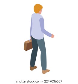 Commercial director icon isometric vector. Team manager. Career office