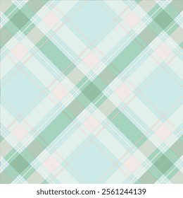 Commercial fabric vector seamless hobby textile texture plaid Sample pattern background tartan check in teal and white color