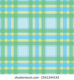 Commercial fabric vector seamless hobby textile texture plaid Sample pattern background tartan check in teal and white color