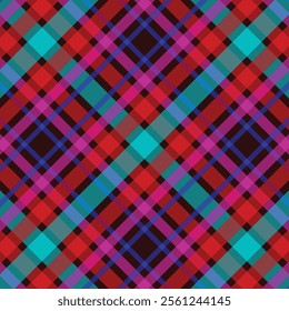 Commercial fabric vector seamless hobby textile texture plaid Sample pattern background tartan check in teal and white color