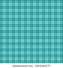 Commercial fabric vector seamless hobby textile texture plaid Sample pattern background tartan check in teal and white color