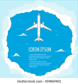 Vuelos comerciales en aviones.