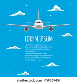Commercial flights in airplanes.
