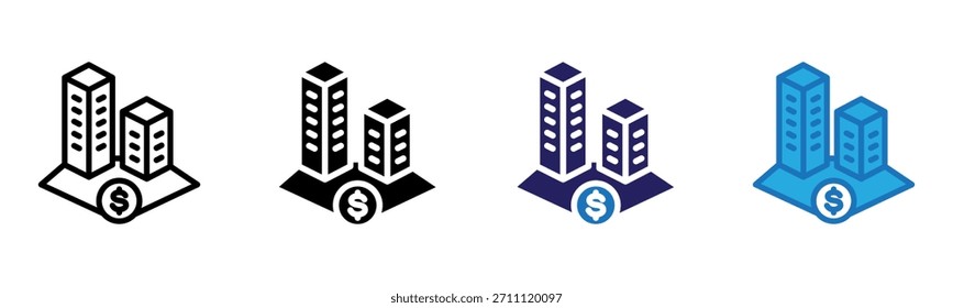 Commercial Icon Multi Style Vector Illustration