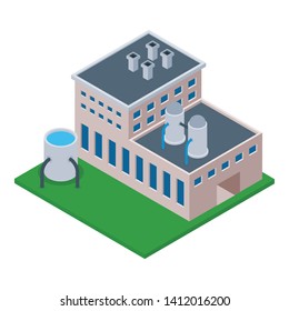 
 Commercial industry in isometric design 
