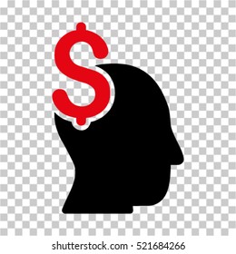 Commercial Intellect icon. Vector pictogram style is a flat symbol, color, chess transparent background. Designed for software and web interface toolbars and menus.