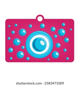 Commercial label for Bubblegum Day, vector illustration