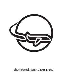 commercial line icon vector illustration