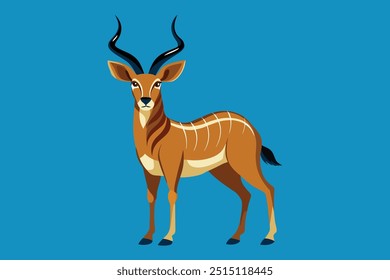 The commercial Majestic antelope cartoon style