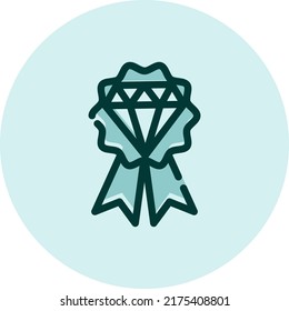 Commercial premium, illustration, vector on a white background.