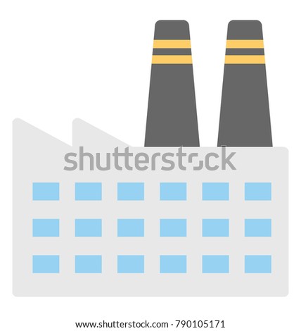 
Commercial Property Flat Colored Icon
