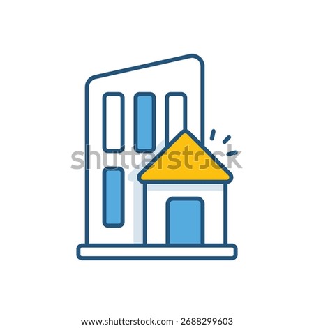 Commercial Property Vector icon stock illustration